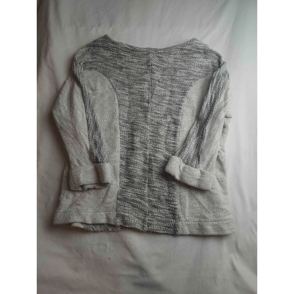 Coldwater Creek Sweater Womens L 14 Gray Coastal Grandma Quiet Luxury Minimalist